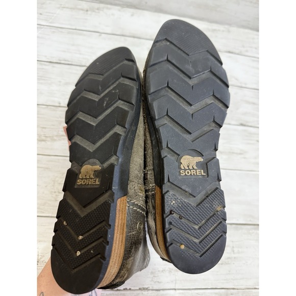 Sorel Women's Tan Major Low Leather Side Zip Classic Ankle Boots Size 9 - Picture 10 of 11